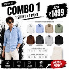 Combo 1 [1 Shirt + 1 Pant]